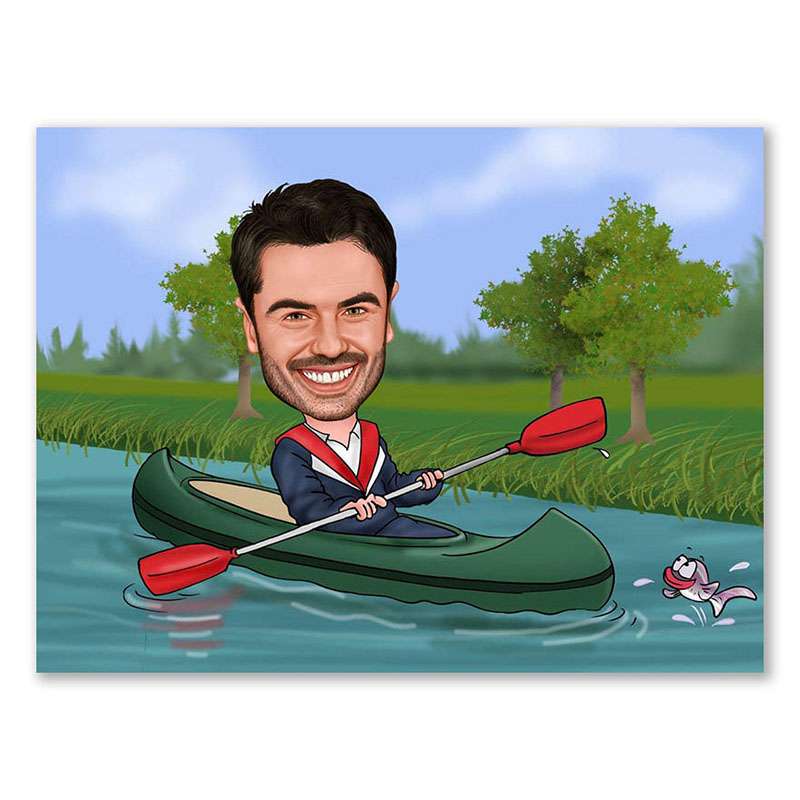Bild von   erstellung karikatur canute mijpg | Individuelle 🎁 persönliche 🎁 personalisierte Geschenke bedruckt ▪ bestickt ▪ graviert