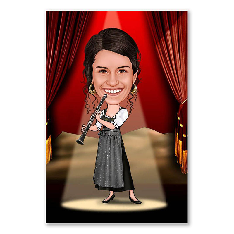 Bild von   erstellung karikatur frau mitjpg | Individuelle 🎁 persönliche 🎁 personalisierte Geschenke bedruckt ▪ bestickt ▪ graviert