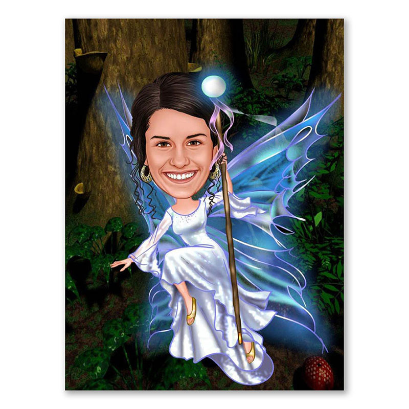 Bild von   erstellung karikatur fliegendejpg | Individuelle 🎁 persönliche 🎁 personalisierte Geschenke bedruckt ▪ bestickt ▪ graviert