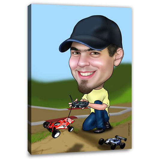 Bild von   erstellung karikatur ferngestejpg | Individuelle 🎁 persönliche 🎁 personalisierte Geschenke bedruckt ▪ bestickt ▪ graviert