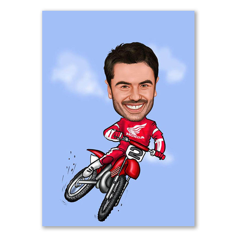 Bild von   erstellung karikatur cross stujpg | Individuelle 🎁 persönliche 🎁 personalisierte Geschenke bedruckt ▪ bestickt ▪ graviert