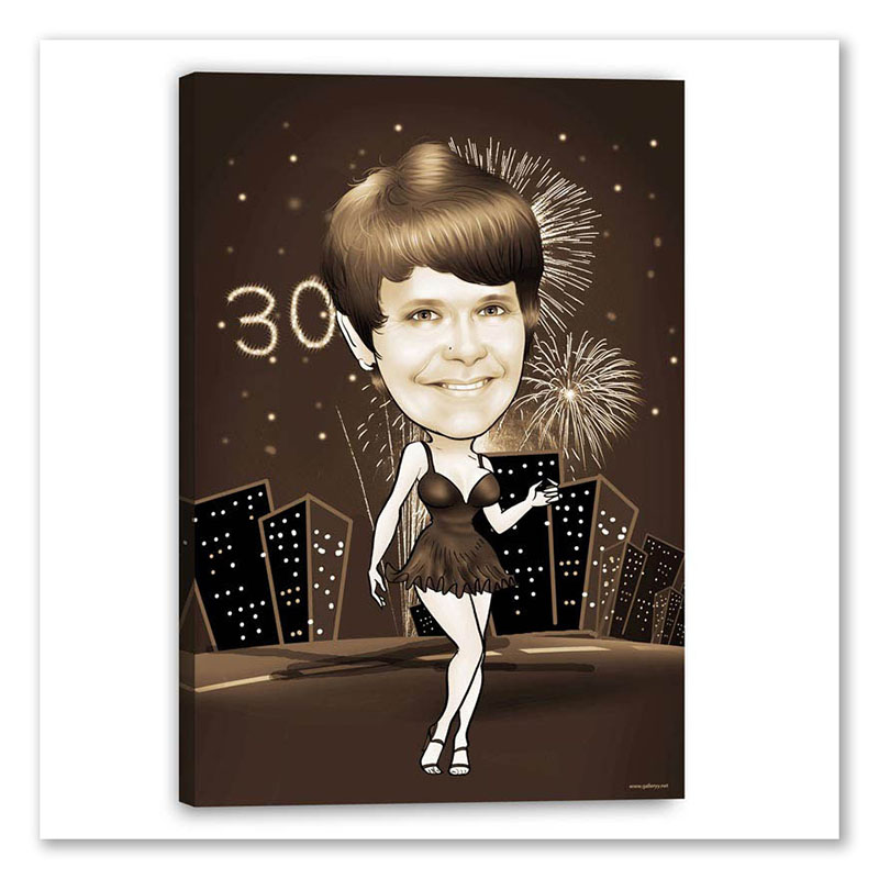 Bild von   erstellung karikatur geburtstajpg | Individuelle 🎁 persönliche 🎁 personalisierte Geschenke bedruckt ▪ bestickt ▪ graviert