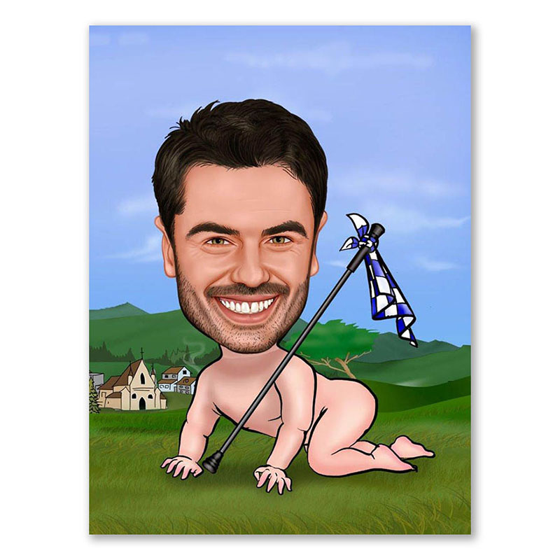 Bild von   erstellung karikatur baby bayejpg | Individuelle 🎁 persönliche 🎁 personalisierte Geschenke bedruckt ▪ bestickt ▪ graviert
