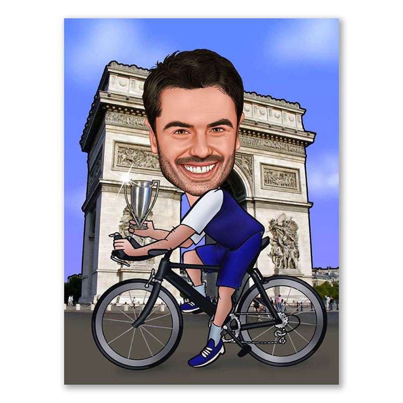 Bild von   erstellung karikatur triumphbojpg | Individuelle 🎁 persönliche 🎁 personalisierte Geschenke bedruckt ▪ bestickt ▪ graviert