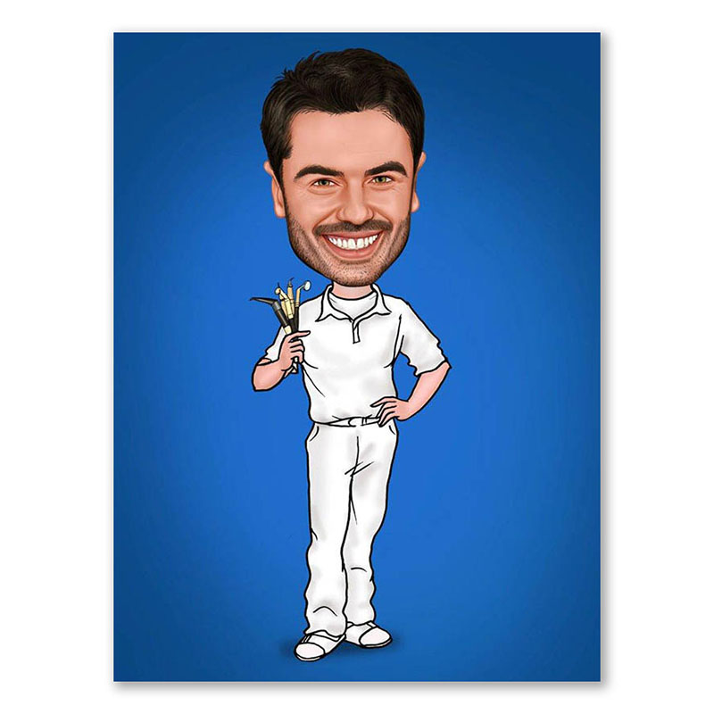 Bild von   erstellung karikatur zahnarztjpg | Individuelle 🎁 persönliche 🎁 personalisierte Geschenke bedruckt ▪ bestickt ▪ graviert