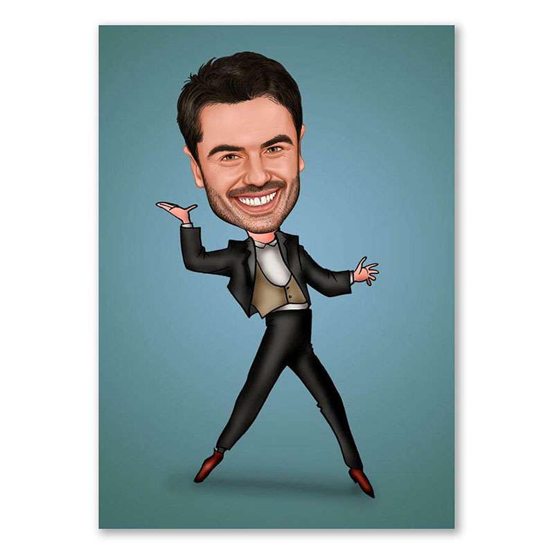 Bild von   erstellung karikatur fiesta majpg | Individuelle 🎁 persönliche 🎁 personalisierte Geschenke bedruckt ▪ bestickt ▪ graviert