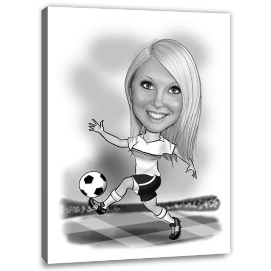Bild von   erstellung karikatur fussballejpg | Individuelle 🎁 persönliche 🎁 personalisierte Geschenke bedruckt ▪ bestickt ▪ graviert