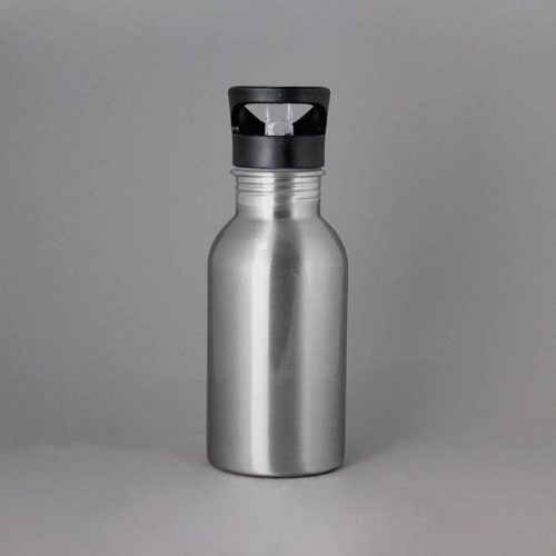 Edelstahl-Trinkflasche silber 500 ml