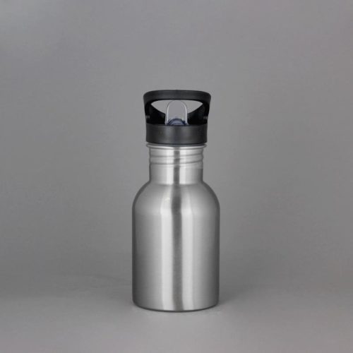Edelstahl-Trinkflasche silber 400 ml