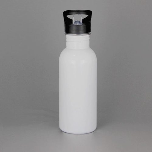 Edelstahl-Trinkflasche weiß 600 ml