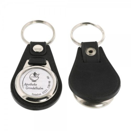 Schlüsselanhänger - Kunstleder (Gravurmaß Ø 20 mm)