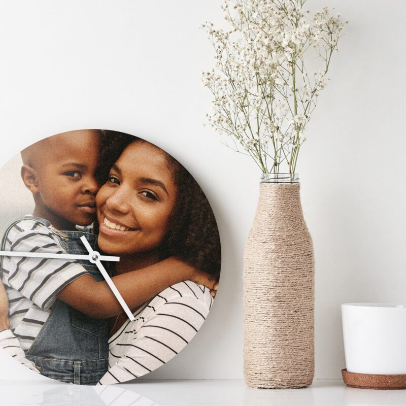 Bild von   foto uhr rundjpg | Individuelle 🎁 persönliche 🎁 personalisierte Geschenke bedruckt ▪ bestickt ▪ graviert