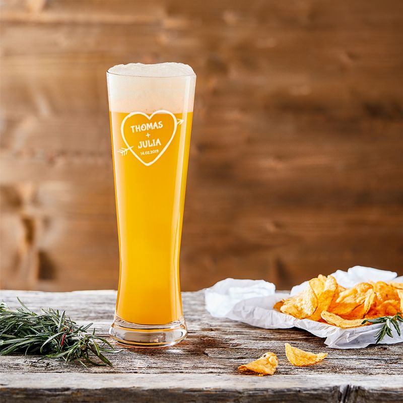 Bild von   weizenbierglas mit gravur amjpg | Individuelle 🎁 persönliche 🎁 personalisierte Geschenke bedruckt ▪ bestickt ▪ graviert