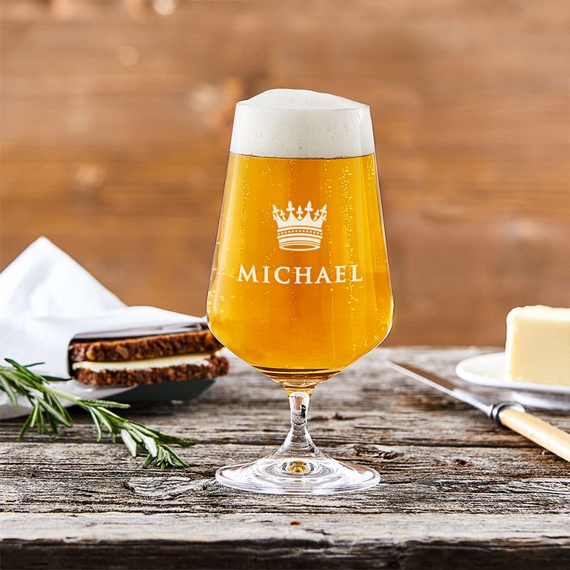 Bild von   bierglas mit gravur grosse kjpg | Individuelle 🎁 persönliche 🎁 personalisierte Geschenke bedruckt ▪ bestickt ▪ graviert