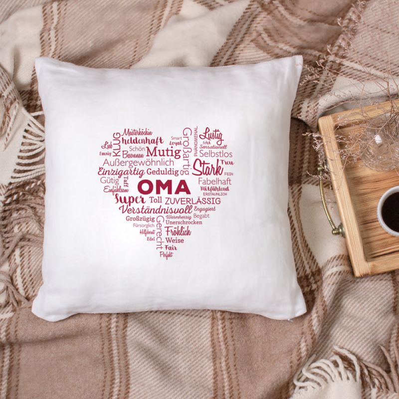 Bild von   bedrucktes kissen wortwolkejpg | Individuelle 🎁 persönliche 🎁 personalisierte Geschenke bedruckt ▪ bestickt ▪ graviert
