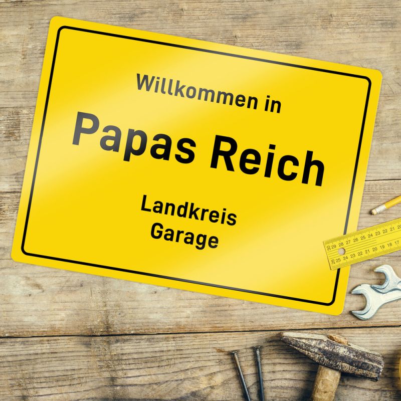 Bild von   personalisiertes ortsschildjpg | Individuelle 🎁 persönliche 🎁 personalisierte Geschenke bedruckt ▪ bestickt ▪ graviert