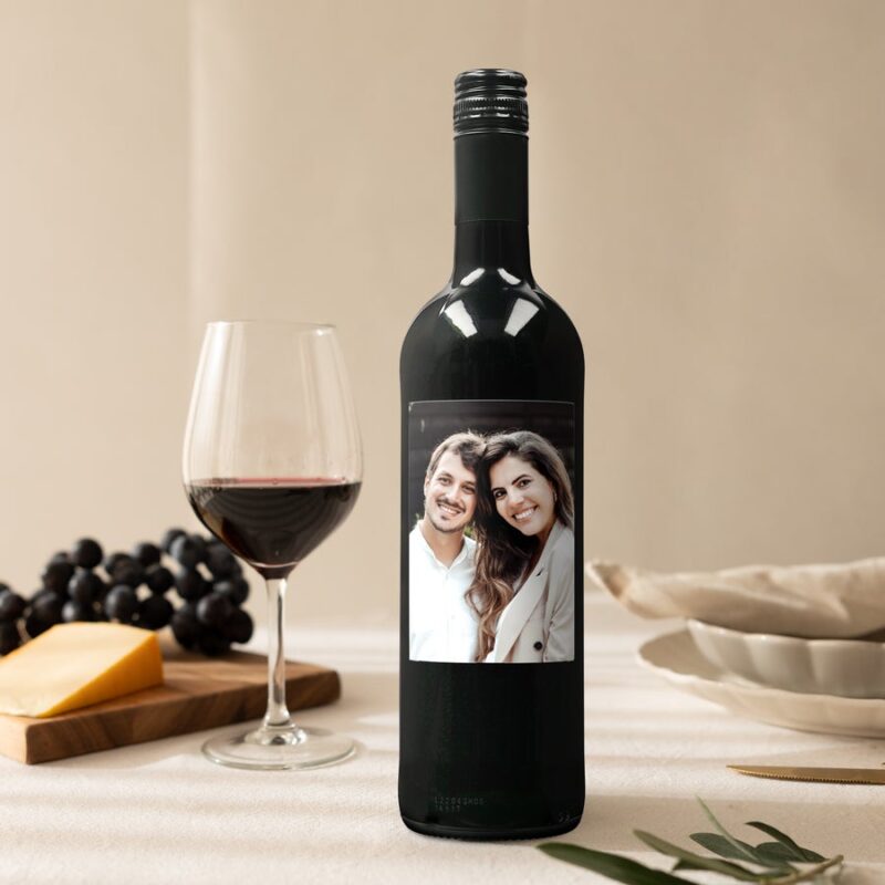 Bild von   rotwein belvy mit personalisiejpg | Individuelle 🎁 persönliche 🎁 personalisierte Geschenke bedruckt ▪ bestickt ▪ graviert