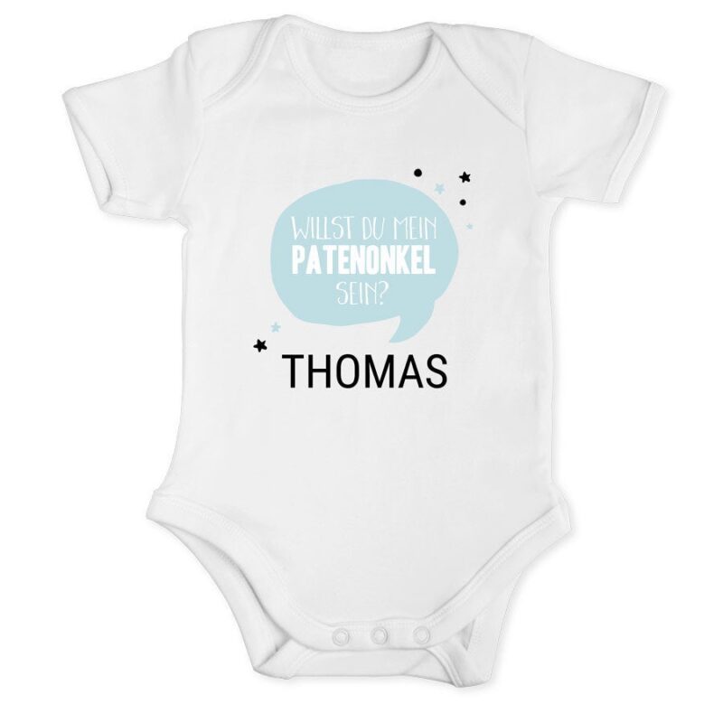 Bild von   patenonkel babybody kurzarjpg | Individuelle 🎁 persönliche 🎁 personalisierte Geschenke bedruckt ▪ bestickt ▪ graviert