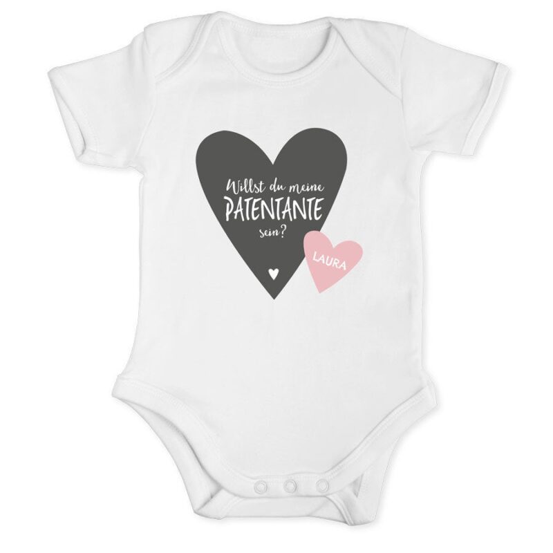 Bild von   patentante babybody kurzarjpg | Individuelle 🎁 persönliche 🎁 personalisierte Geschenke bedruckt ▪ bestickt ▪ graviert