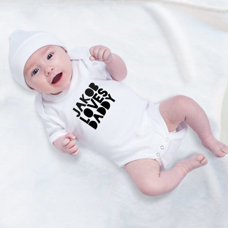 Bild von   baby body  vatertag weiajpg | Individuelle 🎁 persönliche 🎁 personalisierte Geschenke bedruckt ▪ bestickt ▪ graviert