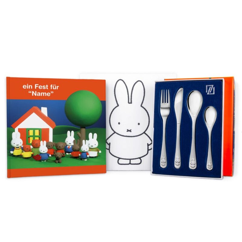 Bild von   miffy geschenkset kinderbestecjpg | Individuelle 🎁 persönliche 🎁 personalisierte Geschenke bedruckt ▪ bestickt ▪ graviert
