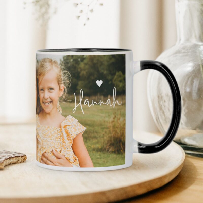 Bild von   tasse mit foto schwarzjpg | Individuelle 🎁 persönliche 🎁 personalisierte Geschenke bedruckt ▪ bestickt ▪ graviert