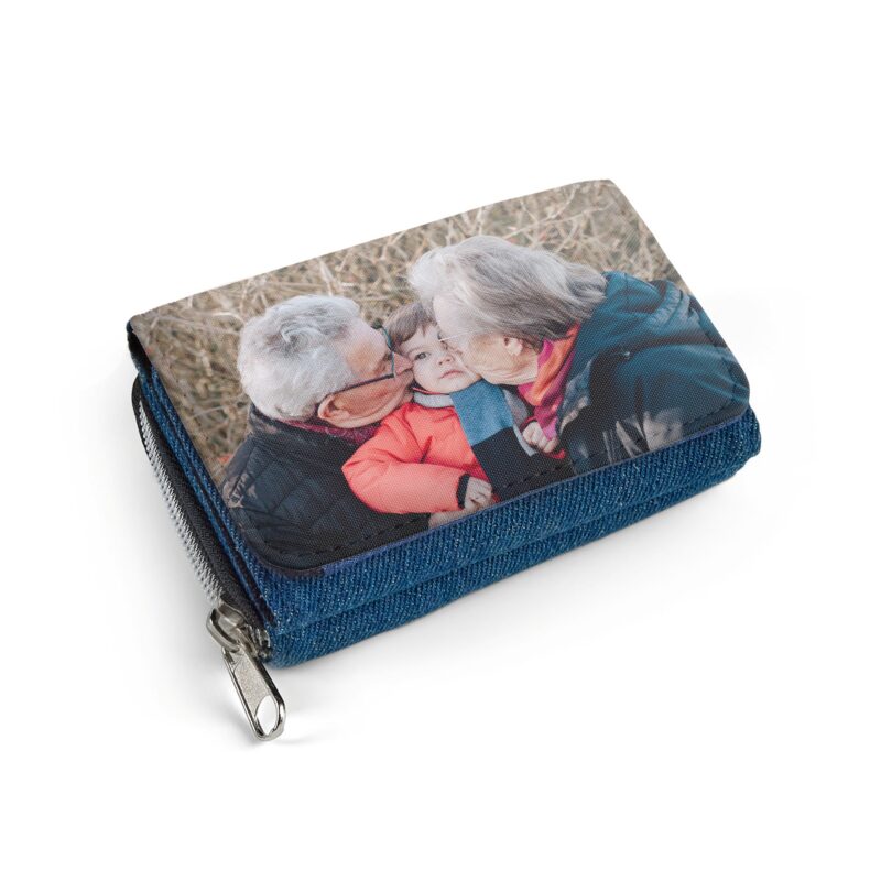 Bild von   portemonnaie klein jeansjpg | Individuelle 🎁 persönliche 🎁 personalisierte Geschenke bedruckt ▪ bestickt ▪ graviert
