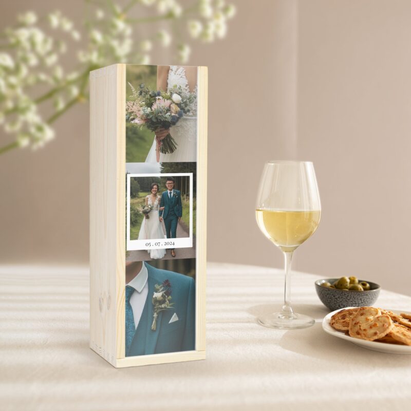 Bild von   weinkiste mit fotojpg | Individuelle 🎁 persönliche 🎁 personalisierte Geschenke bedruckt ▪ bestickt ▪ graviert