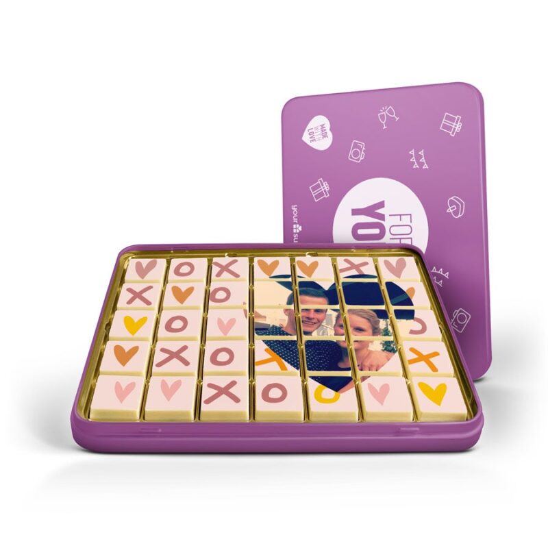 Bild von   schokoladen puzzle in blechdosjpg | Individuelle 🎁 persönliche 🎁 personalisierte Geschenke bedruckt ▪ bestickt ▪ graviert