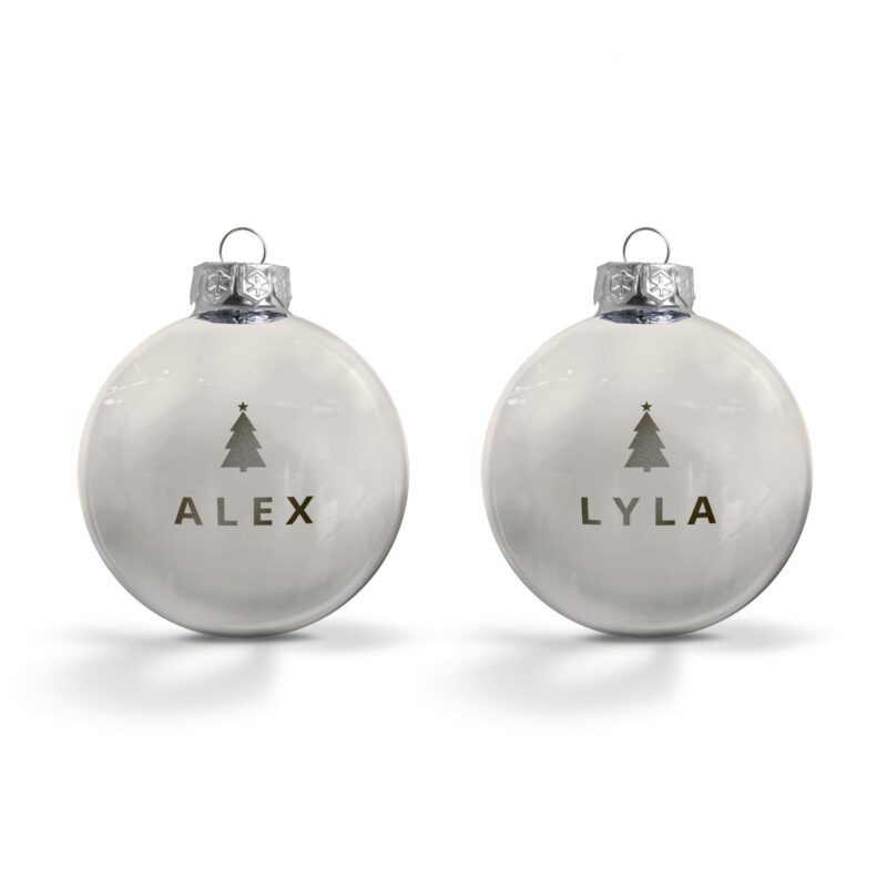Bild von   weihnachtskugel mit namen gljpg | Individuelle 🎁 persönliche 🎁 personalisierte Geschenke bedruckt ▪ bestickt ▪ graviert