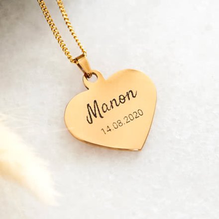 Bild von   herz anhaenger vergoldetjpg | Individuelle 🎁 persönliche 🎁 personalisierte Geschenke bedruckt ▪ bestickt ▪ graviert