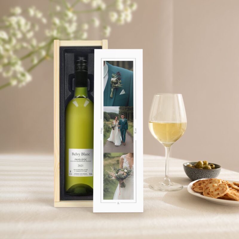 Bild von   weisswein belvy in personalisijpg | Individuelle 🎁 persönliche 🎁 personalisierte Geschenke bedruckt ▪ bestickt ▪ graviert