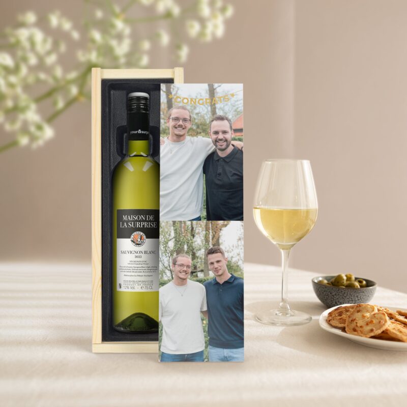 Bild von   wein in holzkiste luc pirletjpg | Individuelle 🎁 persönliche 🎁 personalisierte Geschenke bedruckt ▪ bestickt ▪ graviert