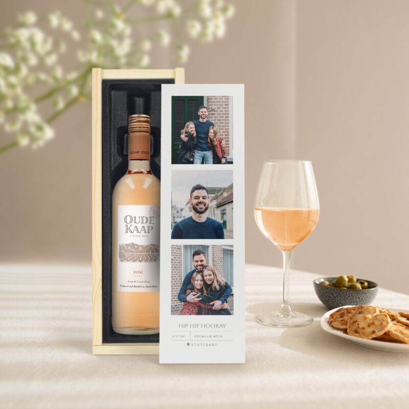 Bild von   wein in holzkiste oude kaapjpg | Individuelle 🎁 persönliche 🎁 personalisierte Geschenke bedruckt ▪ bestickt ▪ graviert