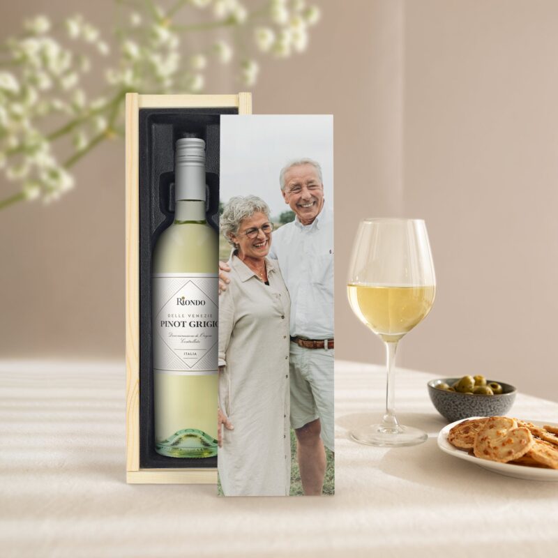 Bild von   wein in bedruckter kiste riojpg | Individuelle 🎁 persönliche 🎁 personalisierte Geschenke bedruckt ▪ bestickt ▪ graviert