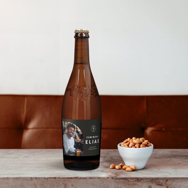 Bild von   bier mit eigenem etikett duvjpg | Individuelle 🎁 persönliche 🎁 personalisierte Geschenke bedruckt ▪ bestickt ▪ graviert