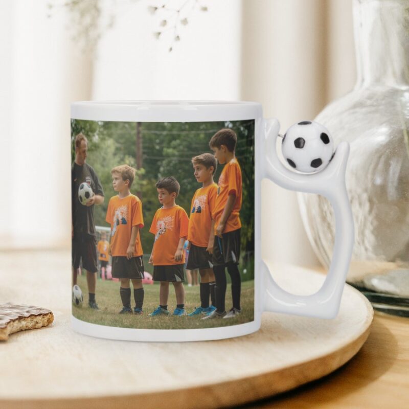 Bild von   tasse mit foto fussballjpg | Individuelle 🎁 persönliche 🎁 personalisierte Geschenke bedruckt ▪ bestickt ▪ graviert