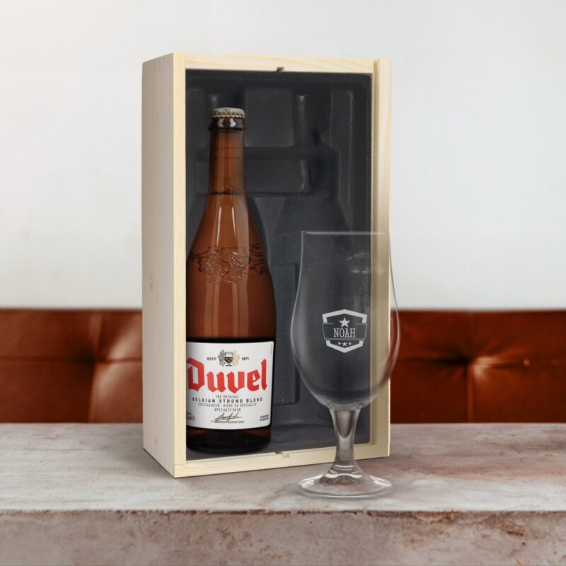 Bild von   vatertagsbier mit glas duveljpg | Individuelle 🎁 persönliche 🎁 personalisierte Geschenke bedruckt ▪ bestickt ▪ graviert