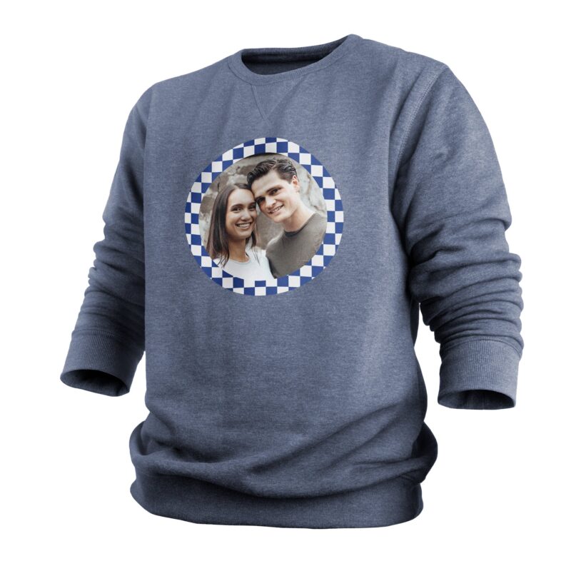 Bild von   pullover herren blau sjpg | Individuelle 🎁 persönliche 🎁 personalisierte Geschenke bedruckt ▪ bestickt ▪ graviert