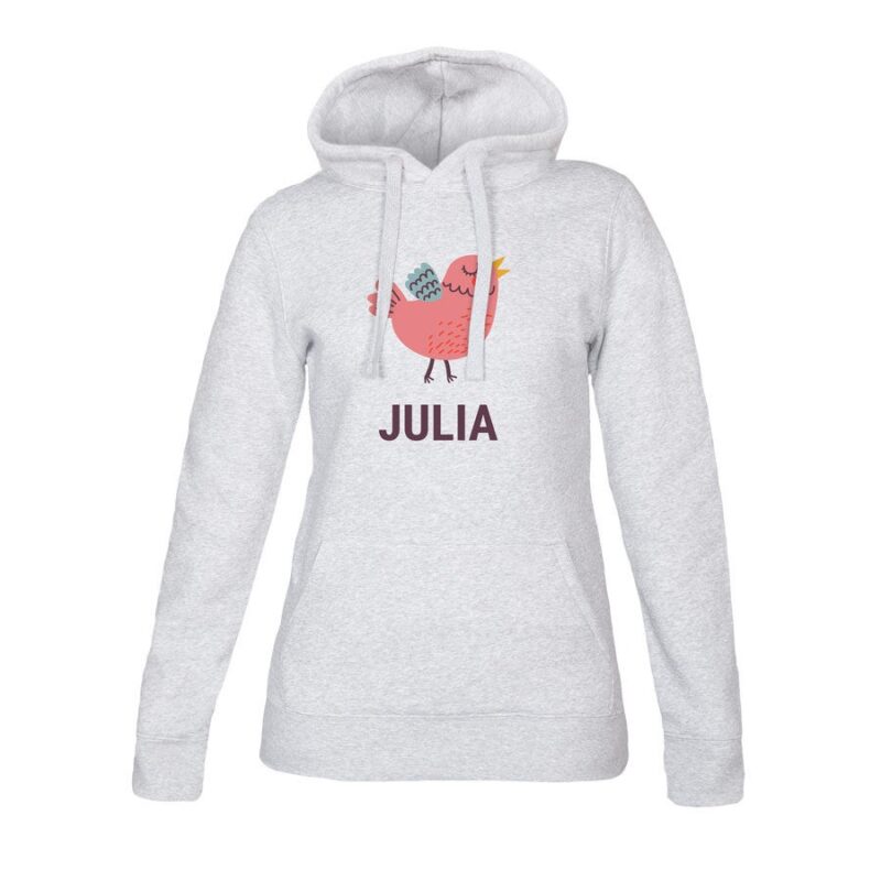 Bild von   hoodie damen grau mjpg | Individuelle 🎁 persönliche 🎁 personalisierte Geschenke bedruckt ▪ bestickt ▪ graviert