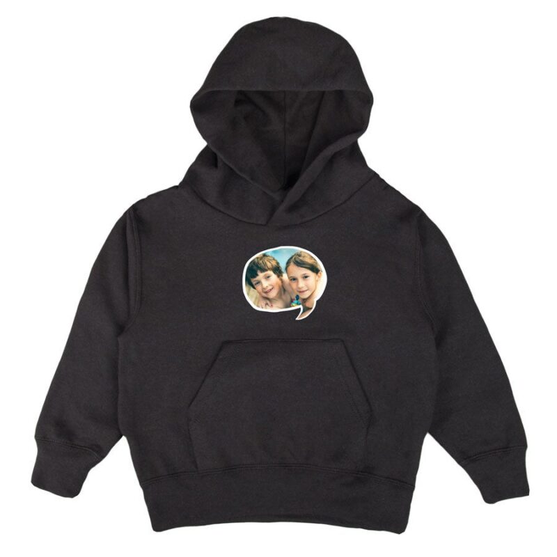 Bild von   hoodie kinder schwarz jjpg | Individuelle 🎁 persönliche 🎁 personalisierte Geschenke bedruckt ▪ bestickt ▪ graviert