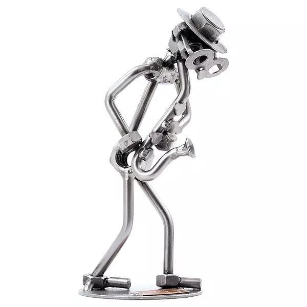 Bild von   schraubenmaennchen saxophonistjpg | Individuelle 🎁 persönliche 🎁 personalisierte Geschenke bedruckt ▪ bestickt ▪ graviert