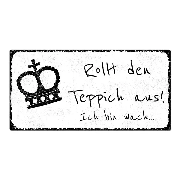 Bild von   blechschild shabby mit individjpg | Individuelle 🎁 persönliche 🎁 personalisierte Geschenke bedruckt ▪ bestickt ▪ graviert