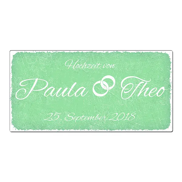 Bild von   vintageschild mit wunschtext jpg | Individuelle 🎁 persönliche 🎁 personalisierte Geschenke bedruckt ▪ bestickt ▪ graviert