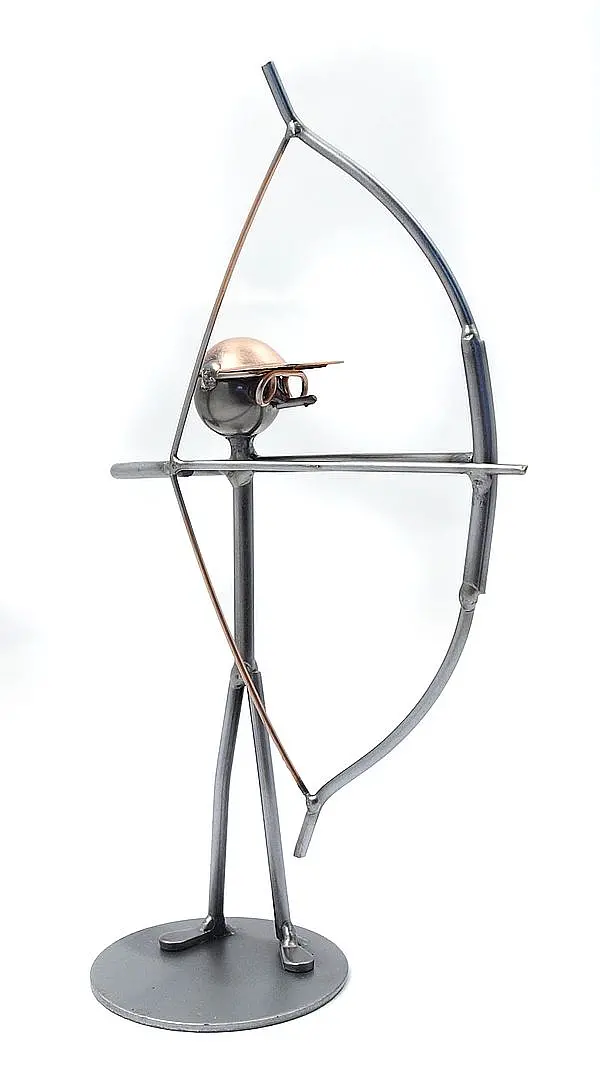 Bild von   metallmann bogenschuetze wirjpg | Individuelle 🎁 persönliche 🎁 personalisierte Geschenke bedruckt ▪ bestickt ▪ graviert
