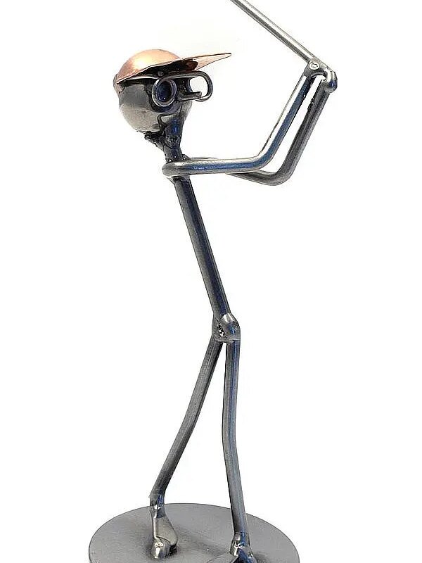 Bild von   metallmann golfer mit putter njpg | Individuelle 🎁 persönliche 🎁 personalisierte Geschenke bedruckt ▪ bestickt ▪ graviert