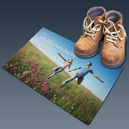 Bild von   foto fussmattejpg | Individuelle 🎁 persönliche 🎁 personalisierte Geschenke bedruckt ▪ bestickt ▪ graviert
