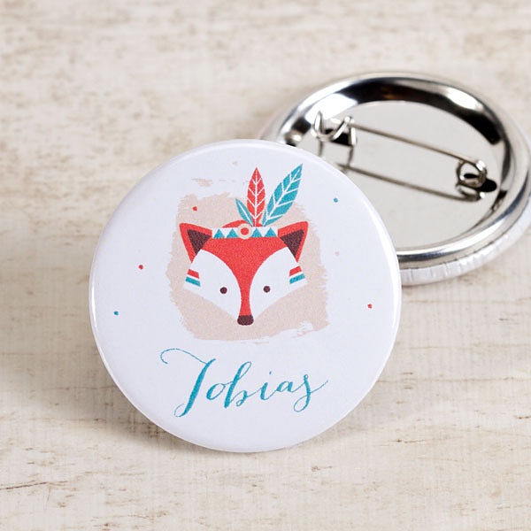 Bild von   gastgeschenke badge indianerjpg | Individuelle 🎁 persönliche 🎁 personalisierte Geschenke bedruckt ▪ bestickt ▪ graviert