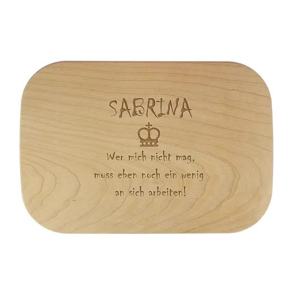 Bild von   schneidebrett mit gravur als bjpg | Individuelle 🎁 persönliche 🎁 personalisierte Geschenke bedruckt ▪ bestickt ▪ graviert