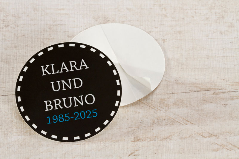 Bild von   aufkleber runder aufkleberjpg | Individuelle 🎁 persönliche 🎁 personalisierte Geschenke bedruckt ▪ bestickt ▪ graviert